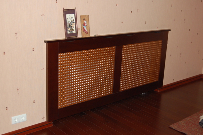 фото Деревянные декоративные экраны на радиаторы отопления от производителя 