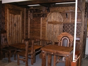 Интерьер под старину мебель из дерева фото 6